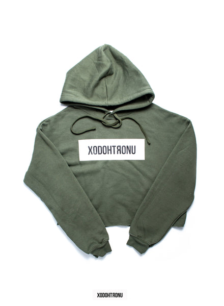 BT- Olive Crop Hoodie [Medium] R8