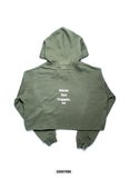 BT- Olive Crop Hoodie [Medium] R8