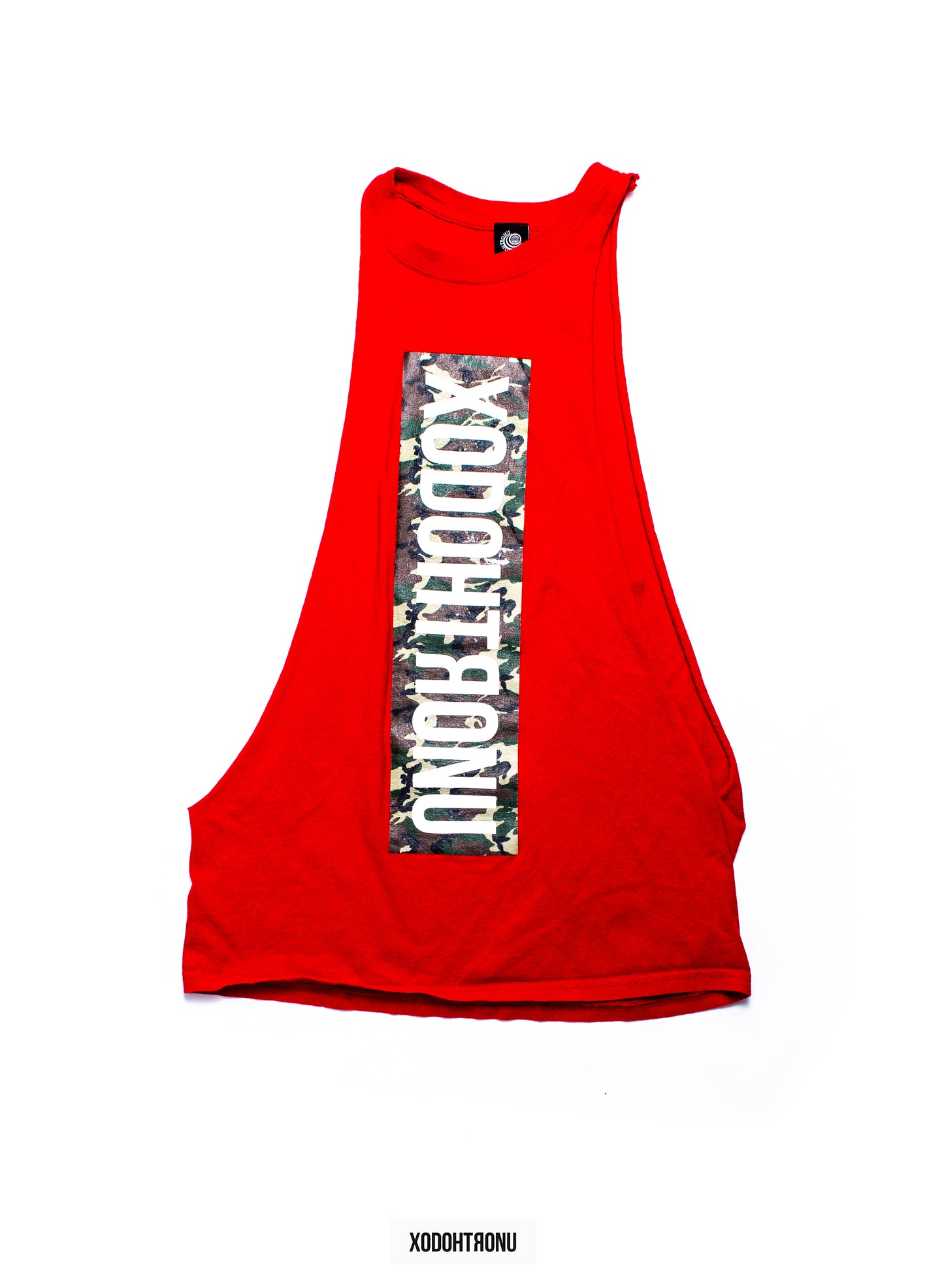 BT- Camo Print Cut Sleeve Tee Red [Small] R9