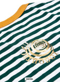 BT- Striped Green Front Stamp Tee (Small/med) R9