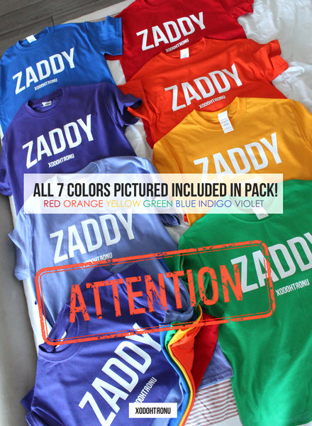 Zaddy Chakra Tees V2 RESTOCK (FATPACK ONLY) [Ultra RARE]