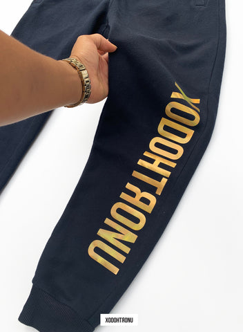 BT- Navy Gold Spectrum Sweats [x-small] R13