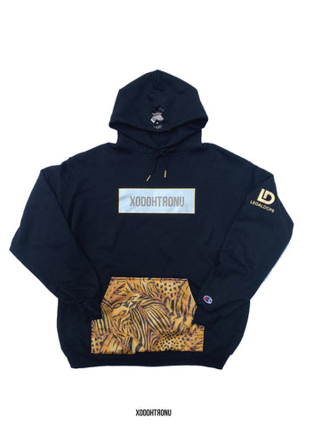 BT- Cheetah silver & Gold Legal Dope Hoodie [XL] R13