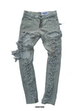 BT- Beige Lace Ripped Jeans [Size 3] R13