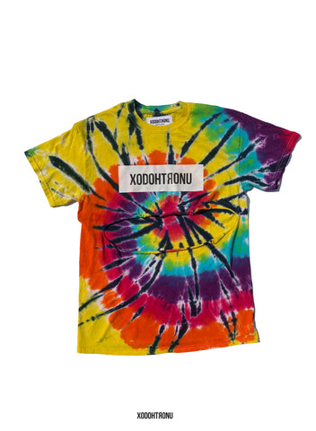 BT- Tie Dye Front Stamped JAMES CROP tee [Medium] R13