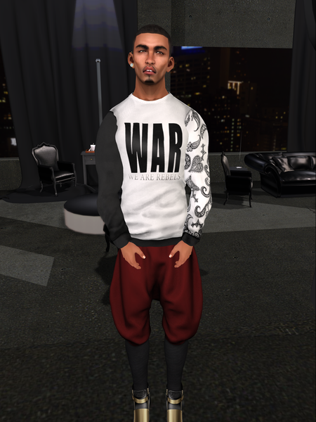 W.A.R  (We Are Rebels) Sweatshirt [Rare] [Vault]