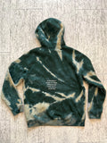 BT- XU Meditate Forrest Reverse Tie dye Hoodie [GEN 2]