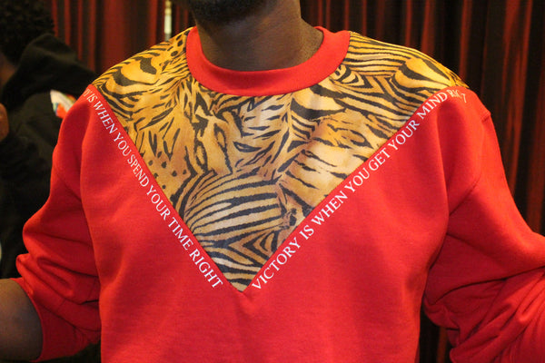 Victory Crewneck (Red) [Rare] [Vault]