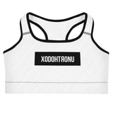 Front Stamped Sports bra- White (Essentials)