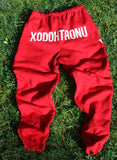 XODOHTRONU Red Front Stamped Sweatpants [Vault]